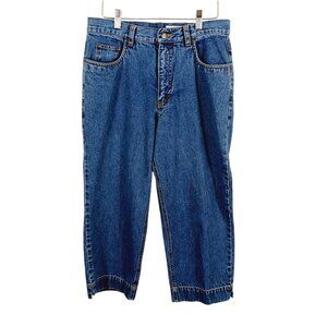 Eddie Bauer,  Size 10, Denim Jorts, Shorts, 22 Inch Inseam, High Rise, Wide Leg